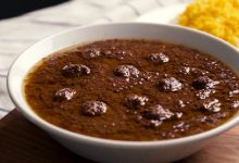 فسنجان با گوشت قلقلی