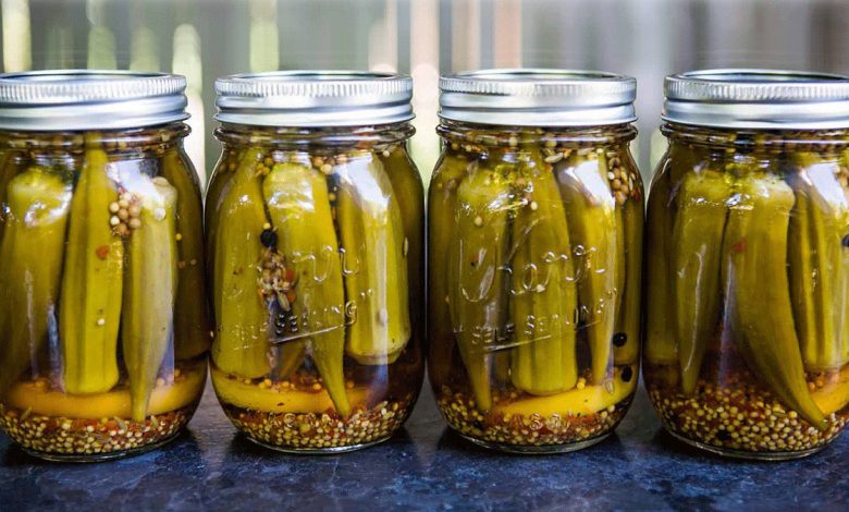 طرز تهیه ترشی بامیه خانگی