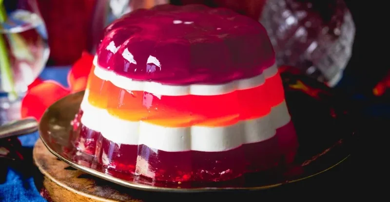 طرز تهیه ژله بستنی چند رنگ