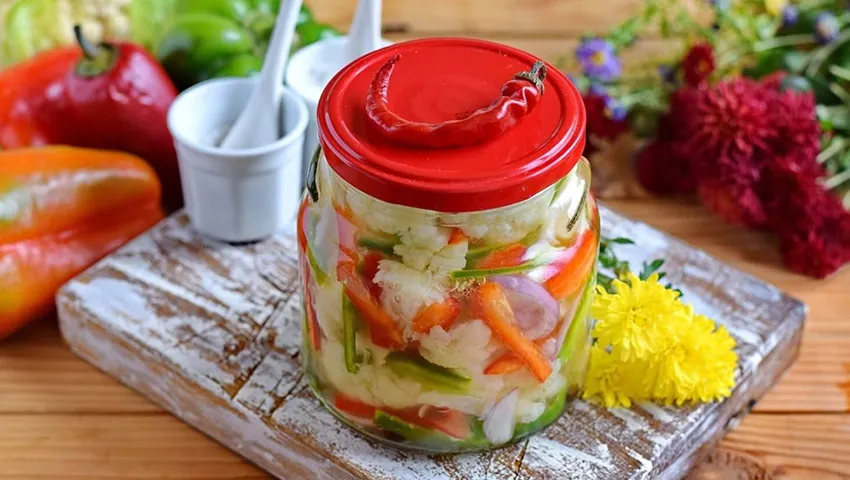 طرز تهیه ترشی گل کلم ساده