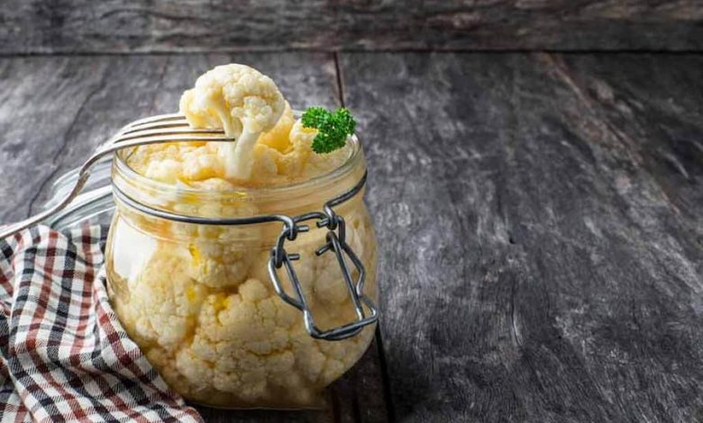 طرز تهیه ترشی گل کلم ساده