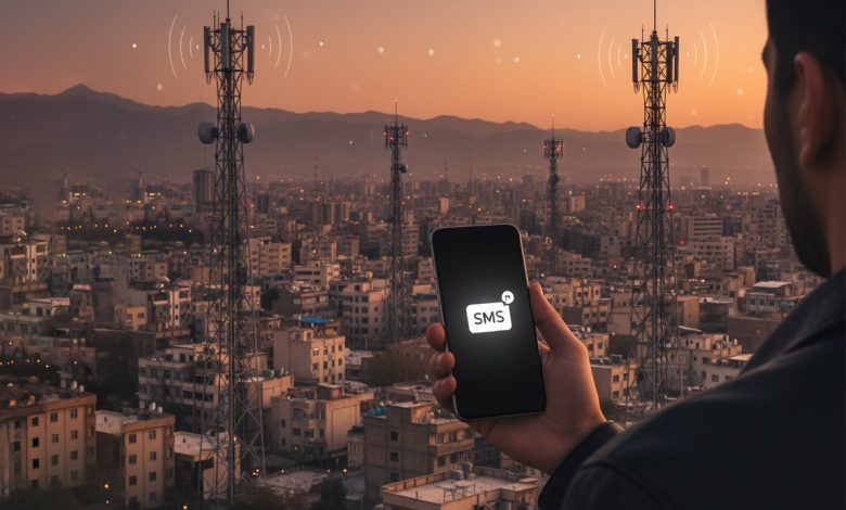 آزمون ارسال پیامک فوری هشدار بحران در ایران