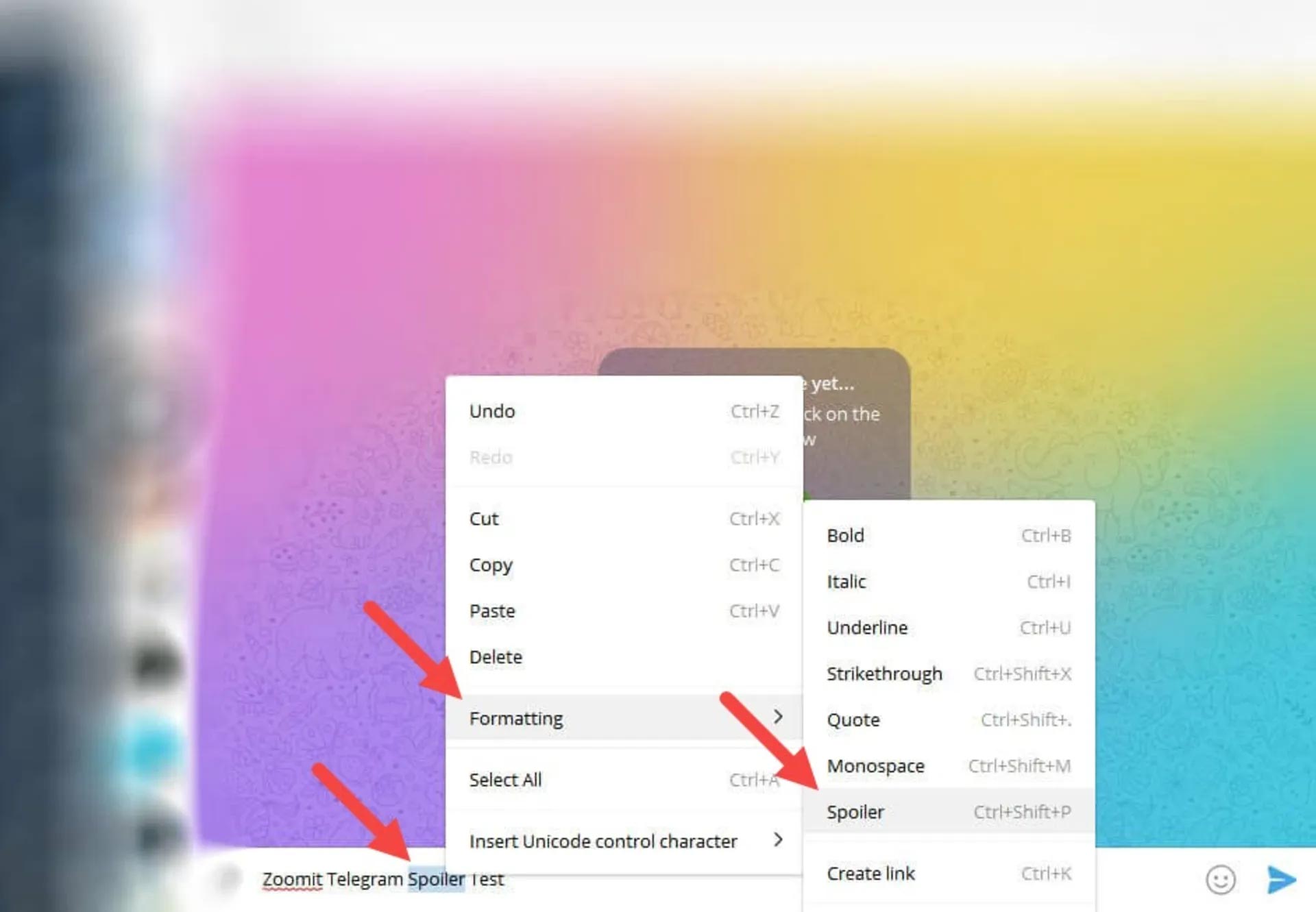 اسپویلر تلگرام