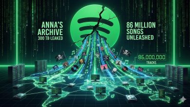 انتشار ۳۰۰ ترابایت موسیقی اسپاتیفای و در دسترس عموم مردم