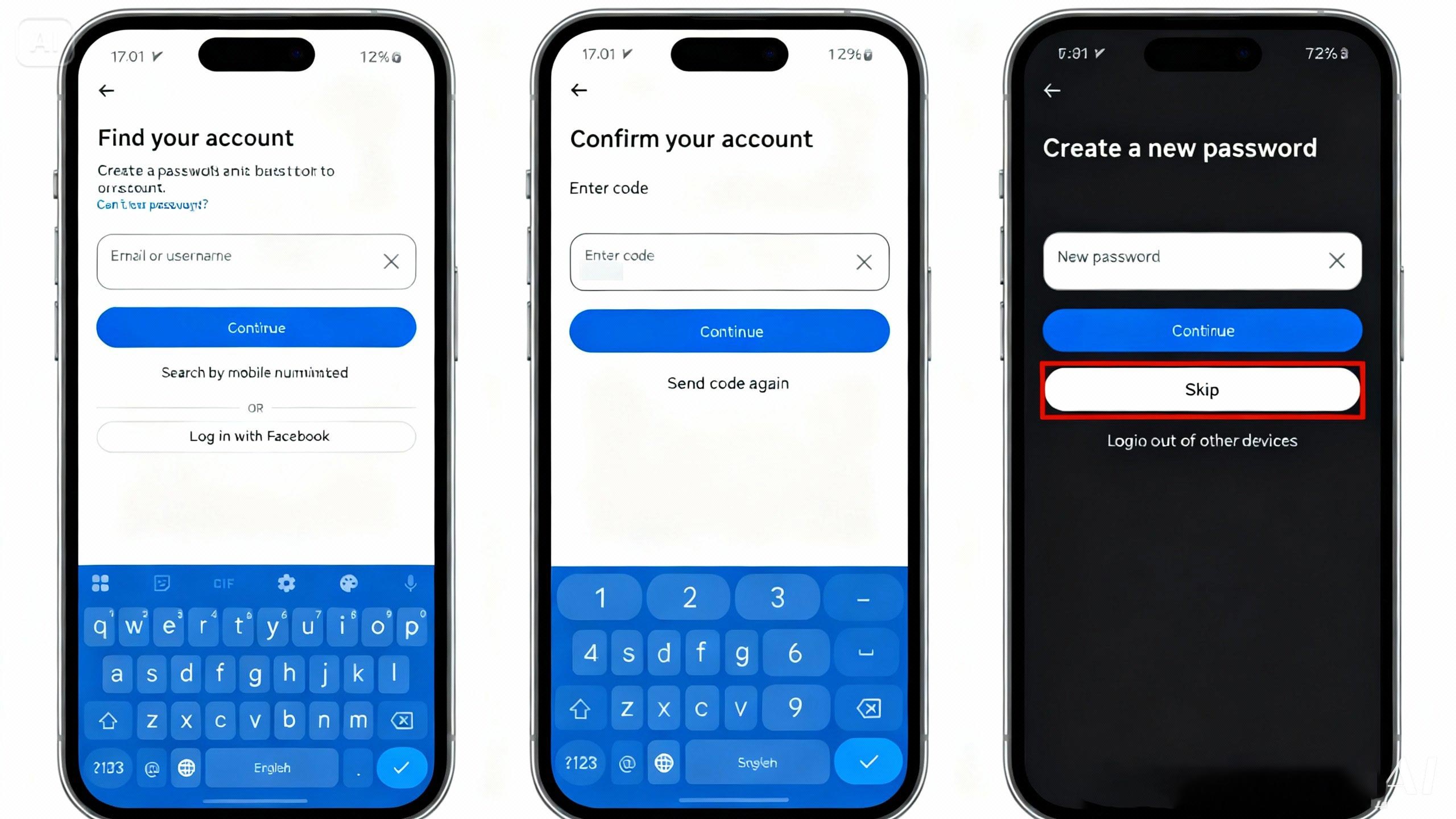 چطور رمز اینستاگرام را بازیابی کنیم