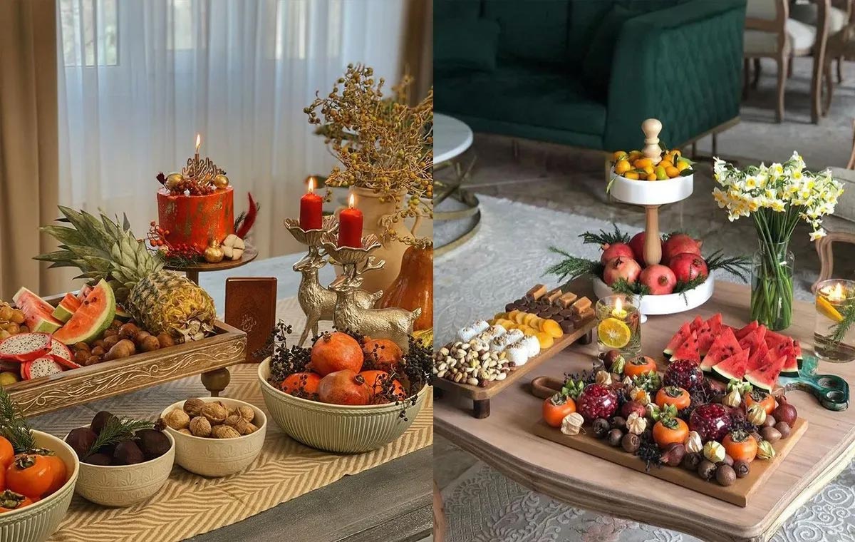 ظروف چوبی؛ انتخابی عالی و شیک برای میز آرایی شب یلدا