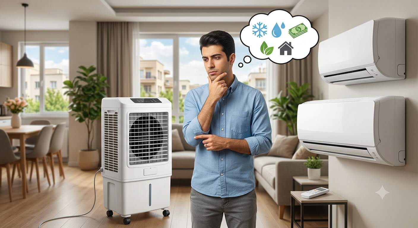 اشتباهات رایج در انتخاب بین کولر آبی و گازی