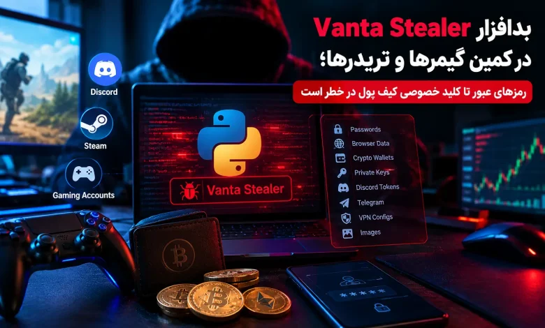 بدافزار Vanta Stealer در کمین گیمرها و تریدرها