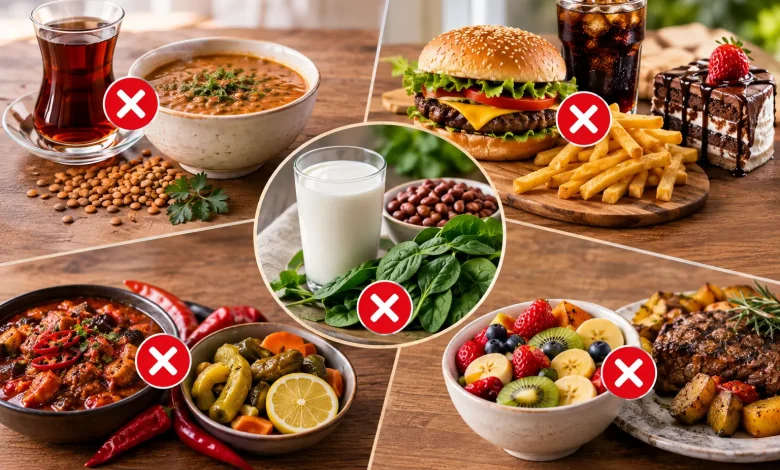 ۶ ترکیب غذایی که بهتر است با هم مصرف نشوند